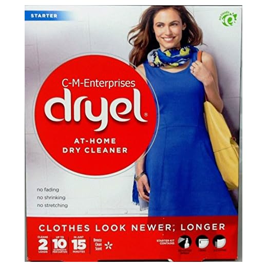 Dryel In-Dryer Cleaning Starter Kit, Breezy Clean Scent, 1 Kit