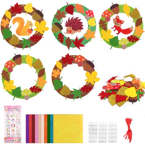 KingYH Herbst Bastelset für Kinder igel basteln herbst DIY Herbst...