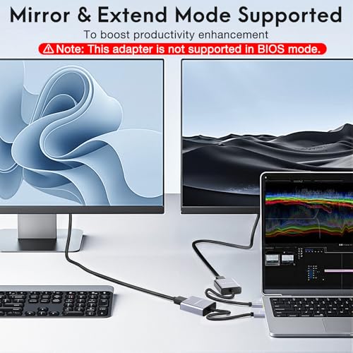 Image of USB to DisplayPort Adapter | 1080P 60Hz, USB 3.0 Male to DisplayPort Female Monitor Converter for Windows 7 /8 /10 /11, MAC OS - Requires Driver