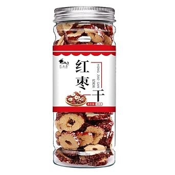 Zercumm Dried Red Jujube Canned 80G Red Date without Stone Circle Dried Red Jujube Tea Making