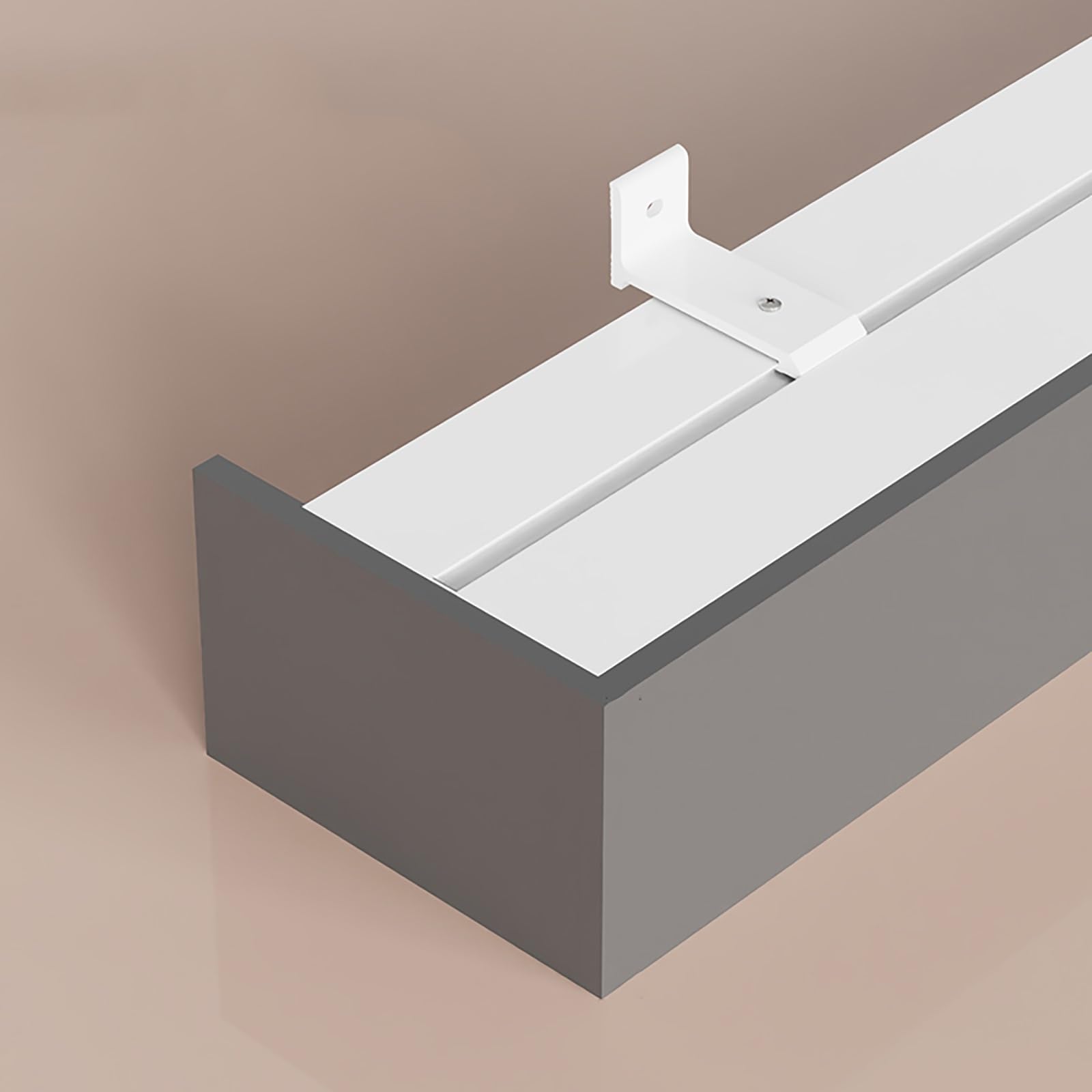 Barra de cortina para techo o pared para divisor de habitación, versátil y personalizable para sala de estar, dormitorio u hotel