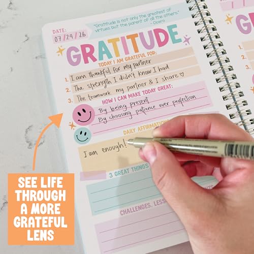 Image of Hadley Designs Daily Gratitude Journal For Women With Prompts - Christian Gratitude Journal for Women, Grateful Journals for Woman, Guided Thankful Journals with Prompts, Designed in USA