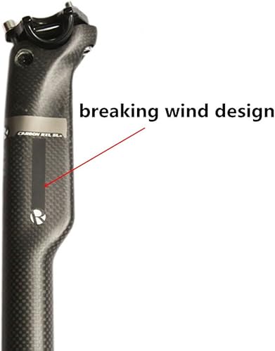 Miniatura 6 de RXL SL Tija de sillín de bicicleta de carretera de carbono de carbono de fibra de carbono completo Ciclismo asiento post 27.230.81.244 in 3K mate