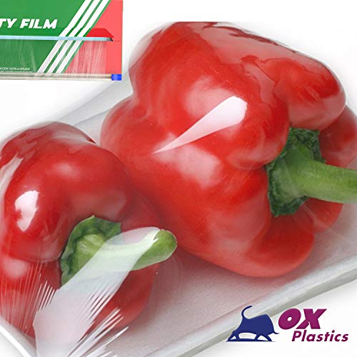 Ronaldos Food Safety Film, 18 inch x 2000ft Plastic Wrap, Commercial Grade, Great for Sealing and Storage, Used for Food Service Industry, Easy to Use Slide Cutter for Clean Cut Use (1 Box) - Thumbnail 7