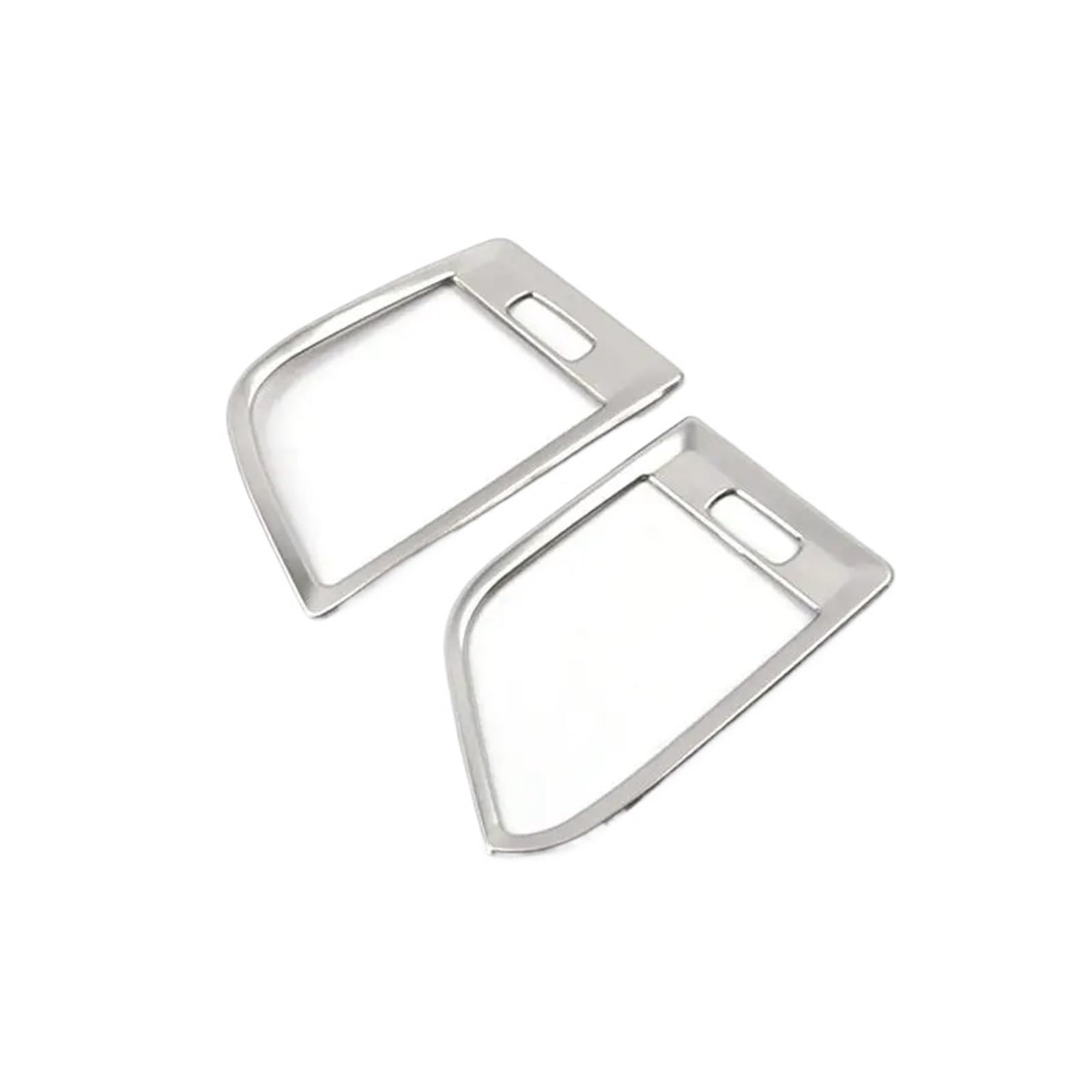 Car Interior Sticker for Volvo for XC60 2009-2017 Only LHD Stainless Steel for Dashboard Panel Side Air Condition Vent Outlet Cover Trim(B)