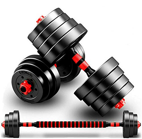 MaxStrength Adjustable Dumbbell Barbell Strength Training Weight Lifting Set Home Gym Bicep Vinyl Dumbell Pair 10kg, 15kg, 20kg, 25kg, 30kg | dumbbells set | dumbbells