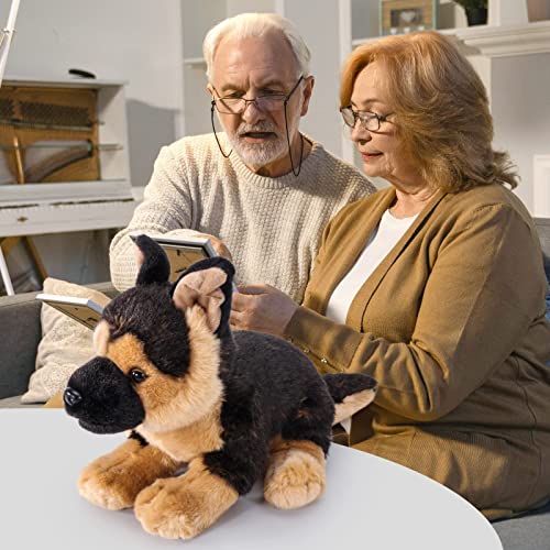 Vanlinny German Shepherd Stuffed Animal Dog, 16″ Soft Realistic Stuffed Dog Toy For Kids, Huggable And Non-Shedding Plush Dog For Baby, Birthday Gift For Mom/Boys/Girls/Women #TOP3