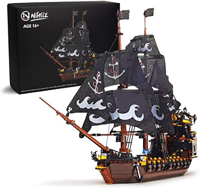 Nifeliz Pirates Ship Model Building Blocks Kits (1334 Pcs)