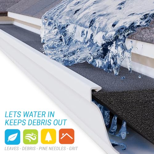 GutterStuff EZ Gutter Guard - 5-Inch K Style Foam Gutter Filter Insert with Year Round Leaf Protection & Easy DIY Installation - GSK532-1 - Thumbnail 4
