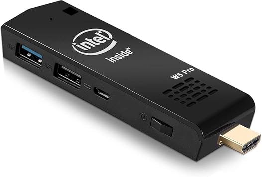 Mini PC Computer Stick Windows 10 Professional 64-bit Atom x5-Z8350 CPU 1.92Ghz, 4GB/64GB, WiFi, Bluetooth, USB 3.0, HDMI/4K Linux