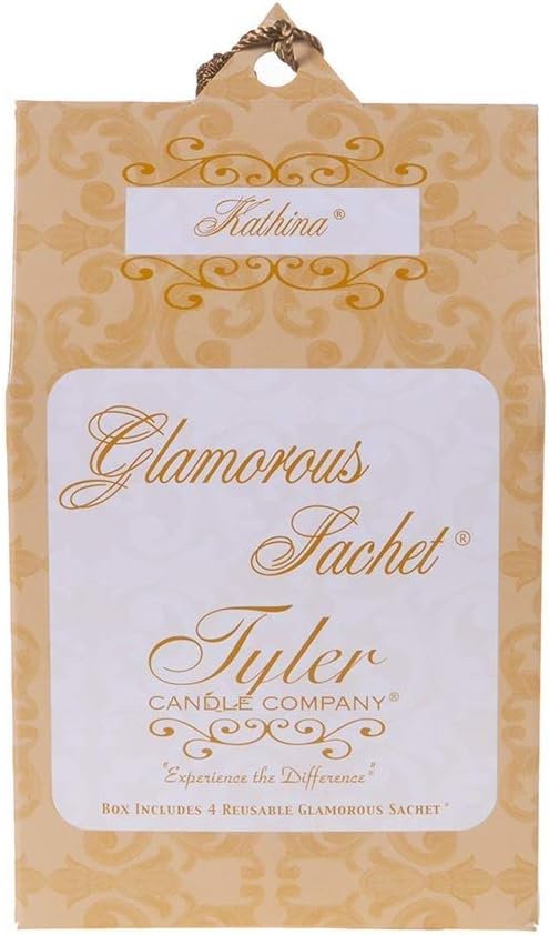 Tyler Candle Glamorous Wash Kathina Laundry Detergent 128oz w/Kathina Sachets Bundle (1) (128 oz (pack of 1))