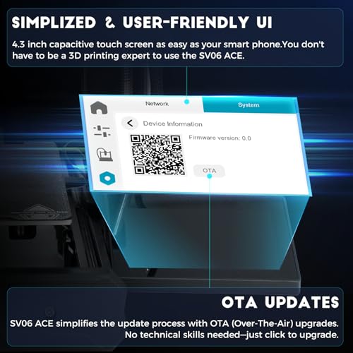 Image of Sovol SV06 ACE 3D Printer Open Source, 600mm /s Max High Speed 3D Printers, Fully Auto Leveling, with Camera Upgraded Structure Planetary Dual Gear Direct Drive Printing Size 8.66x8.66x9.84 inch