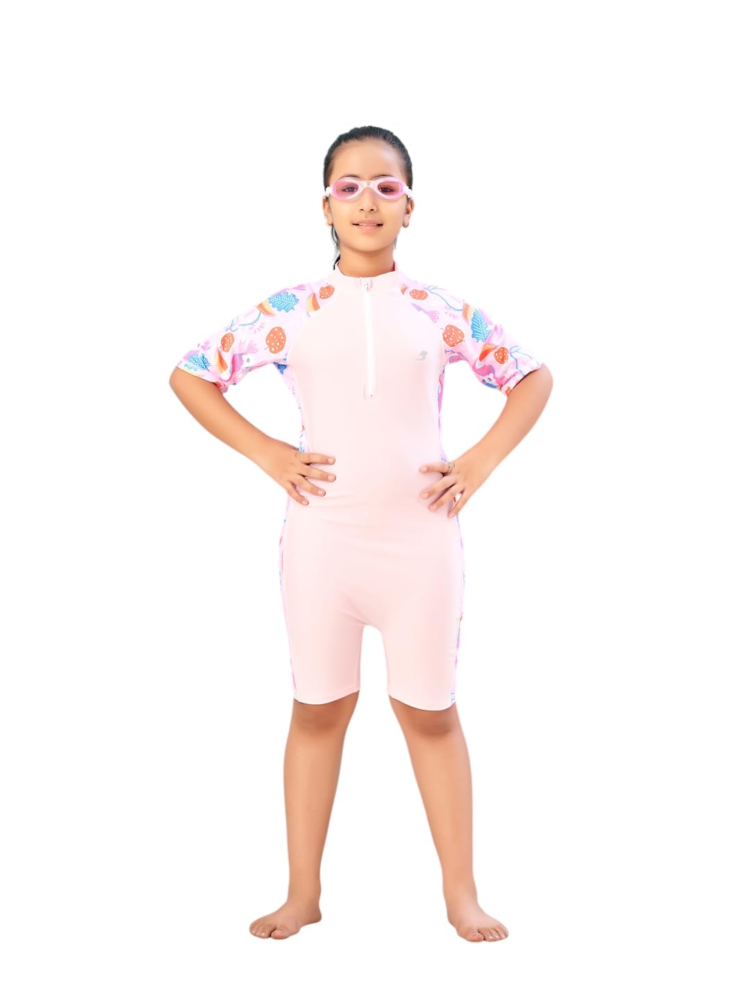 Aarika - Ropa deportiva para niña, color negro, verde, nailon sólido