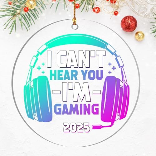 Enfeite de Natal 2025 &ndash; Enfeite de jogos 2025 &ndash; Engra&ccedil;ado "I Can'...