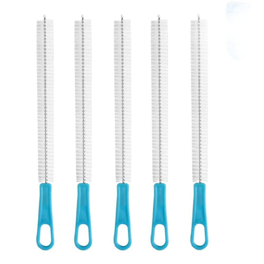 8.7in Tracheostomy Sterile Brushes Pipe Tube Clean Sterile Brushes for Tracheostomy with Stainless Steel Handle And Nylon Bristles Cleaning Brush 15mm.