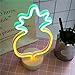 Pineapple Neon Signs, LED Neon Light Sign with Holder Base for Party Supplies Girls Room Decoration Accessory for Luau Summer Party Table Decoration Children Kids Gifts (Pineapple with Holder)