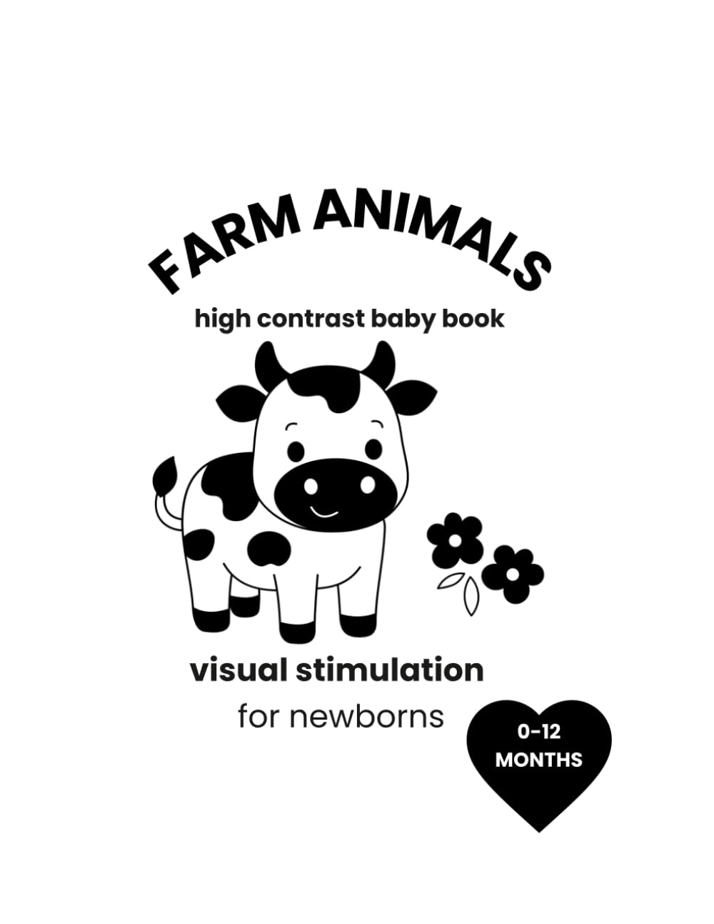 High contrast visual stimulation for newborns: Black and white visual stimulation for newborns 0-12 months