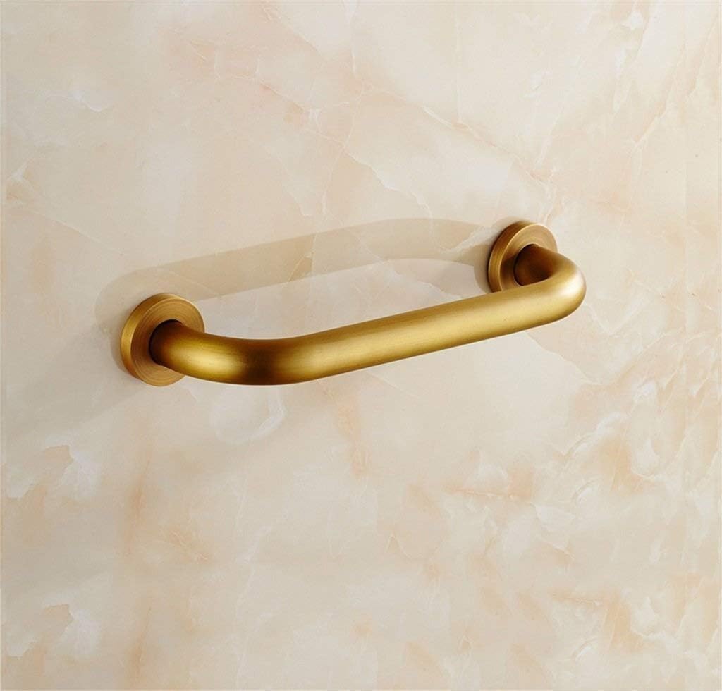 Baño para Agarraderas Barras de apoyo for bañera de latón macizo for personas mayores, antideslizantes, doradas, for seguridad en el baño(40cm)