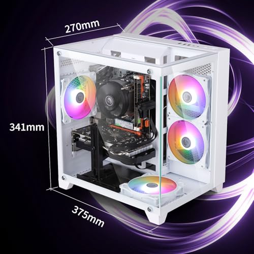 Image of Prebuilt Gaming PC Desktop,Ryzen R5 5500 Business Office Tower Computers PC | GTX1660S 6G Graphics Card, 16GB RAM and 512GB SSD, WiFi, Win11, Suitable for Study,transaction,Entertainment,Gaming, etc.