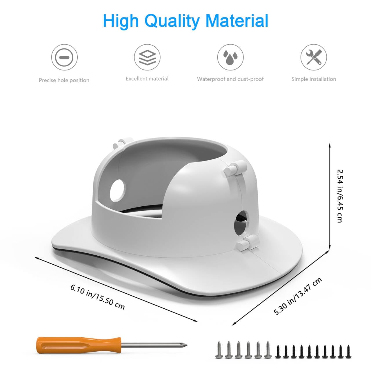 Protection contre la pluie pour caméra de surveillance AOSU 2K/3MP Batterie solaire extérieure (C9C2CA11) (C9C3CA11) – Couvercle de caméra extérieure, protection solaire, accessoire de caméra