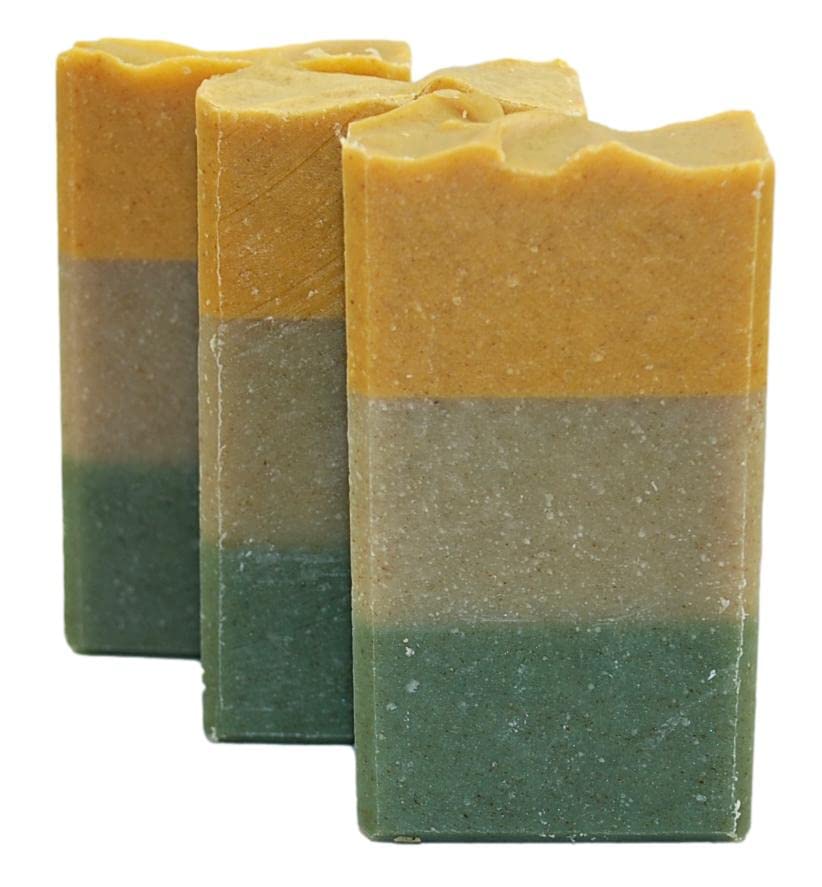 Traverse Bay Bath and Body, Jabón en barra de proceso frío hecho a mano, árbol de té, arcilla verde francesa, avena coloidal, jabón de aceite