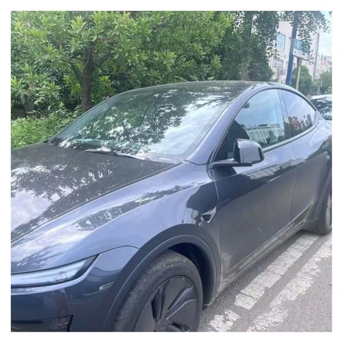 Rétroviseur Tesla Model Y 2025 protégé : coques carbone anti-rayures extérieurs