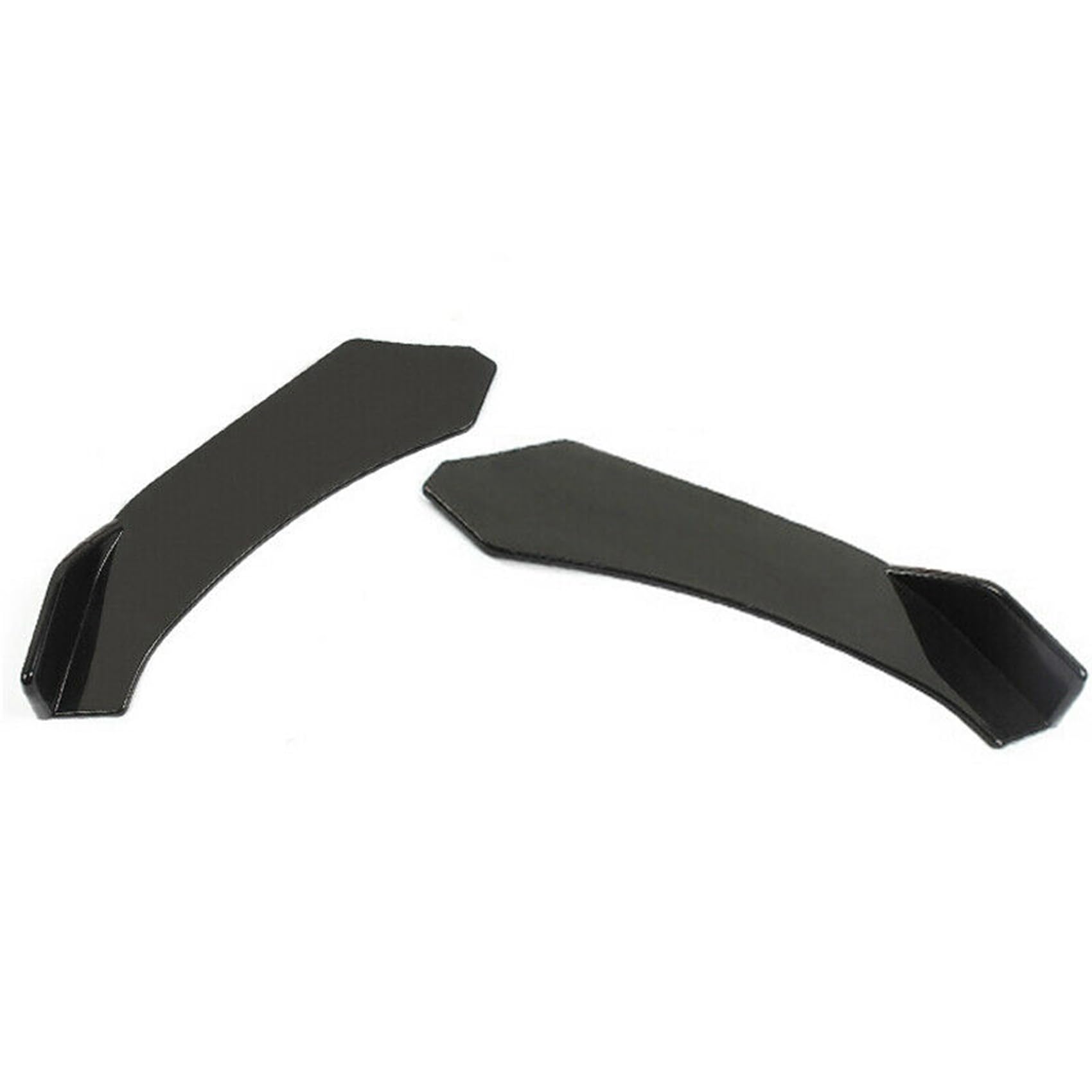 2 Piezas Parachoques Delantero Universal de la Pala del Coche Spoiler ABS con Divisor de Labios Negro
