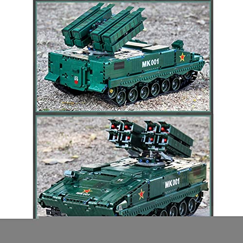 Mould 20001, Technik Ferngesteuert Panzer Bausteine, 2.4Ghz/APP RC Militärische Panzerabwehrrakete Modell Bauset mit… – Bild 5