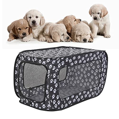 Niche portable pour transport de petits chiens et cage de voyage rectangulaire pliable