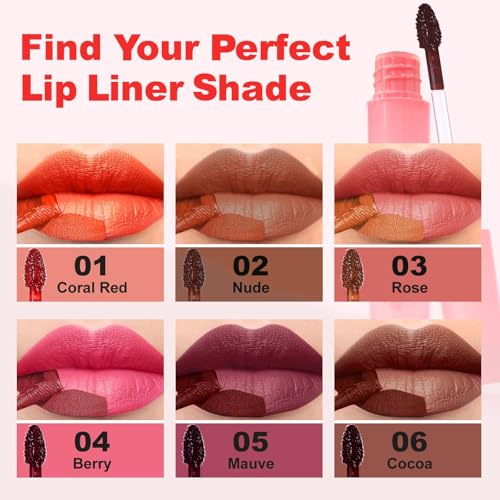 Image of Peel Off Lip Stain, Waterproof Transfer Resistant Matte Lip Liner, Long Lasting Rose Shade, Single Pack Lip Makeup Gift for Women (Rose, 1 Count(Pack of 1))