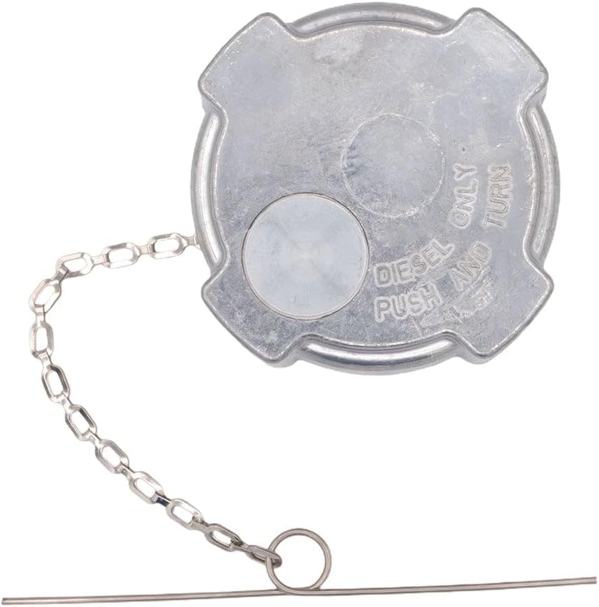 Mytee Products 2 Pack 3-1/2" Aluminum Fuel Tank Cap with Safety Chain & Retainer, Fits with Freightliner Cascadia/Columbia/Century/Coronado 1996-2022, Replace 0337017002 03-37017-002 572.1018, 600149