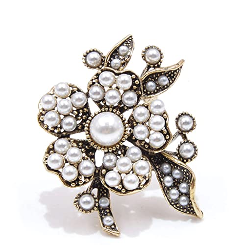 Broches à fleurs en perles pour femmes : sublimez votre tenue de mariage civile