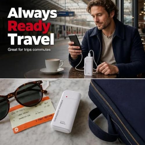 VOLT+ Portable AA Battery Travel Charger Compatible with Google Pixel 7a PowerBank Emergency with LED Safety Light! (Takes 2 AA Batteries,USB Type-C) - Image 5