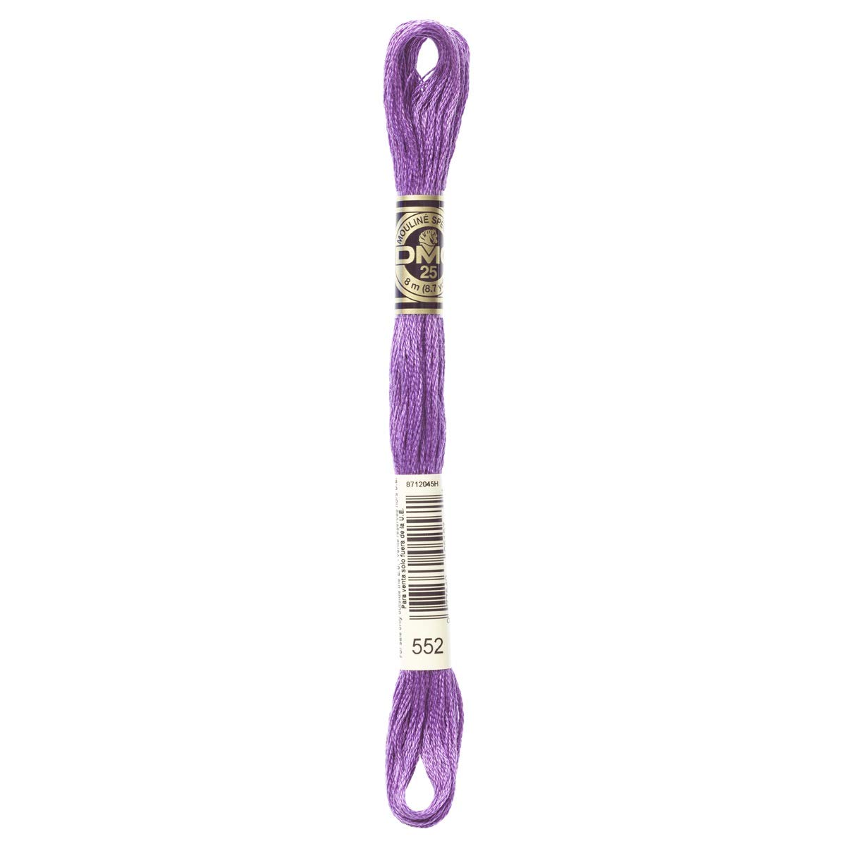 DMC Embroidery Floss Mouline Stranded Cotton Thread for Hand Embroidery and Sewing - Colour No: 552-12 x 8m Skeins — image 1