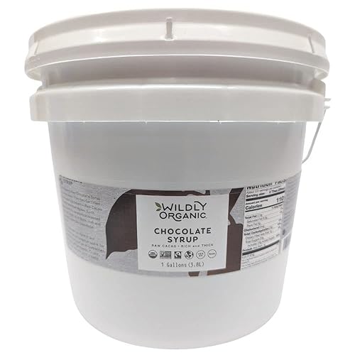 Miniatura 9 de Wildly Jarabe de chocolate orgánico, jarabe de chocolate vegano para helado, jarabe de chocolate sin lácteos, salsa de chocolate vegano, jarabe de