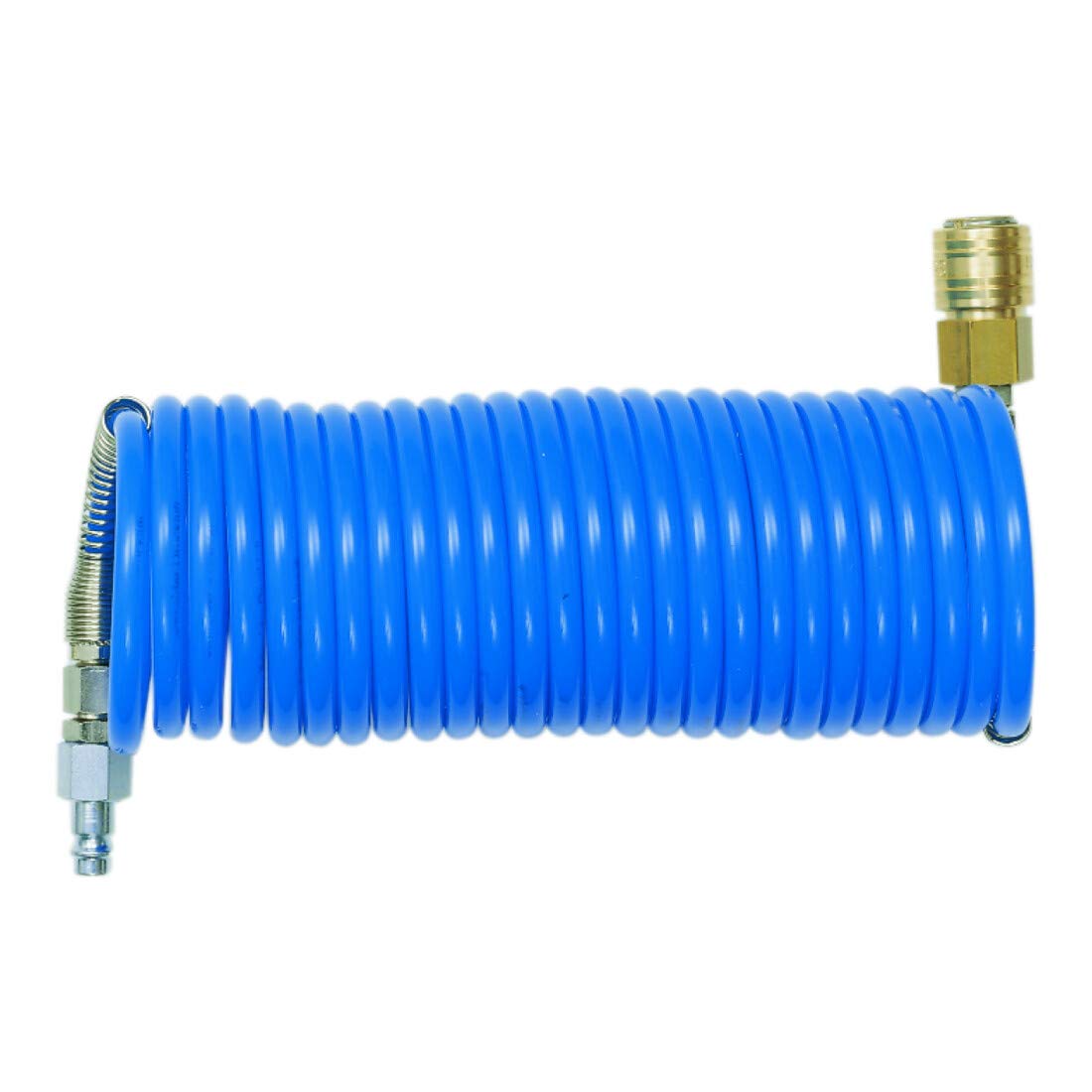 Schneider D770132 Manichetta a spirale per aria compressa, 8 x 1 mm, 10 m, colore: Blu