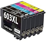 SupplyGuy 5 Druckerpatronen kompatibel mit Epson 603XL Multipack für WF2810 WF2820 WF2830 WF2835 WF2840 WF2845 WF2850 WF2870 XP2105 XP2150 XP2155 XP3105 XP3150 XP3155 XP4105 XP4150 XP4155
