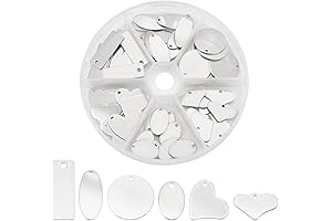PH PandaHall Metal Stamping Charms 304 Stainless Steel Stamping Tag Pendants Stamping Blank Tags