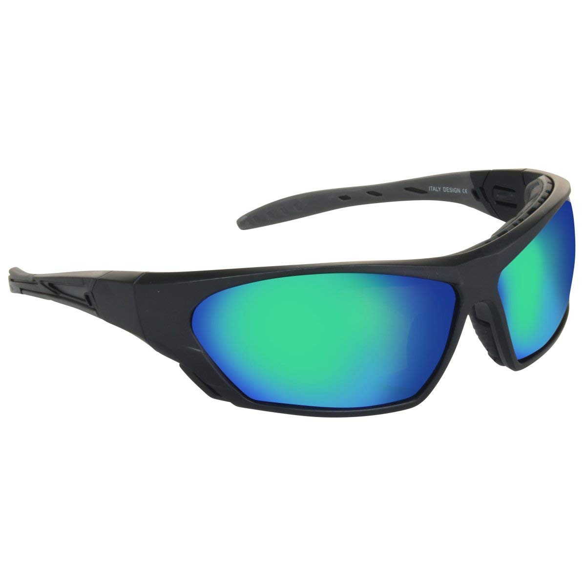 Bikershades Motorcycle Glasses for Men Women Windproof Removable Foam Cushion Emerald Green Mirror Lens Riding Biker Shades ATV Goggles