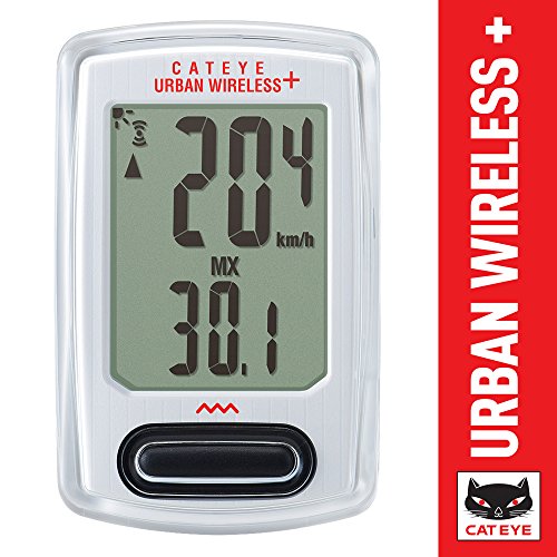 CAT EYE - Urban Wireless Plus Bike Computer, White