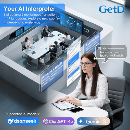 GetD AIメガネ 男女兼用 ChatGPT搭載スマートグラス 147言語のAIリアルタイム翻訳 11時間音楽再生 偏光レンズ付きBluetoothサングラス 日常生活用UV保護 旅行 の商品画像 7