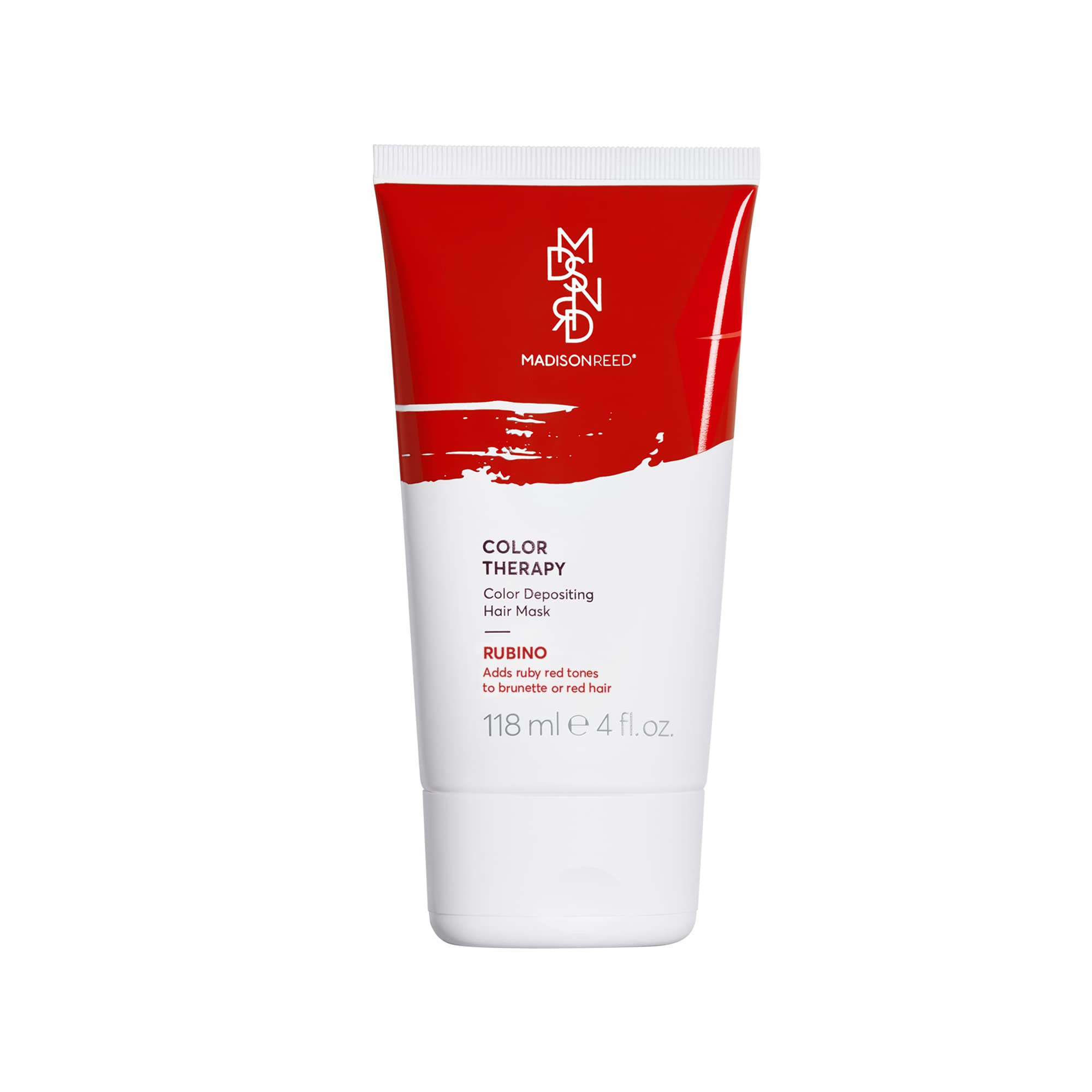 Madison Reed Color Therapy Rubino, Depositing Hair Mask & Deep Conditioning Treatment, Intensely Hydrating, Refreshes Tone, Keratin & Argan Oil, 4 Fl Oz (118 mL)