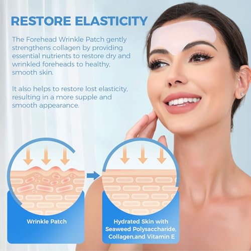 okela forehead wrinkle patches overnight 20 pcs with collagen anti wrinkle patches forehead wrinkles beauty treatment