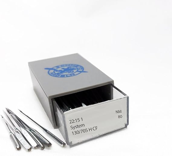 SCHMETZ Chrome Universal Household Sewing Machine Needles, Size 80/12, Bulk