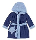 Sterntaler Kapuzen-Bademantel Stanley, Alter: 6-9 Monate, Größe: 74/80, Blau