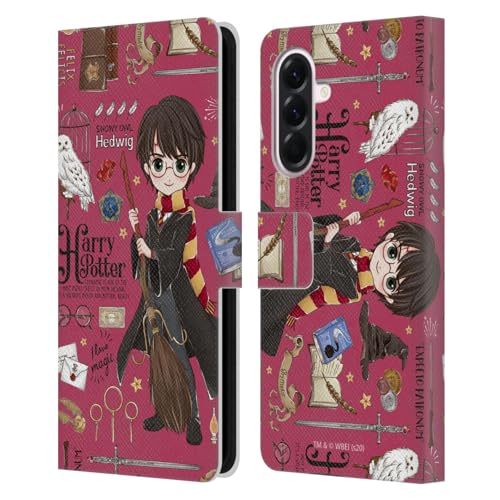 Coque Samsung A56 5G Harry Potter avec rangements cartes et protection intégrale en cuir.