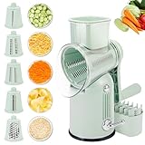 Rotary Cheese Grater with Handle: 5-in...