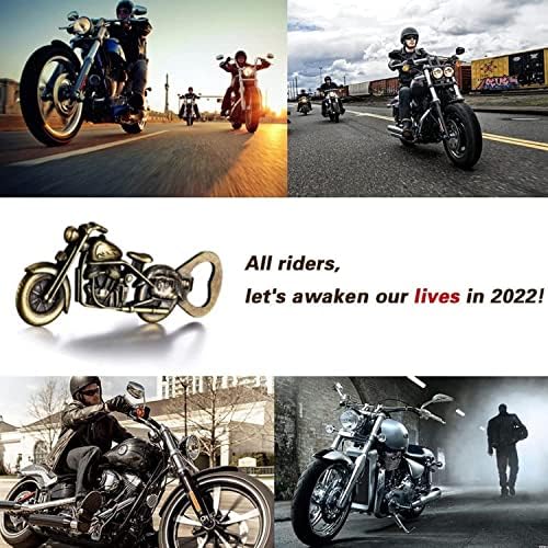 LKKCHER Motorcycles Beer Bottle Openers, Beer Gifts for Men, Motorbike Gifts, Christmas Birthday Gifts for Men Him Boyfriend Father Husband Present for Dad Bikerwith Box & Gift Card