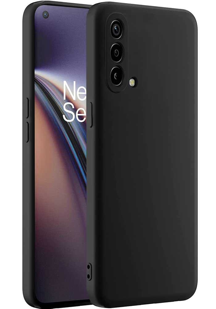 Amozo Liquid Silicon Shockproof, Camera Protection, with Fabric Lining Back Case Cover for OnePlus Nord CE 5G (Silicon | Black) (B099S9DPX7) Amazon Price History, Amazon Price Tracker