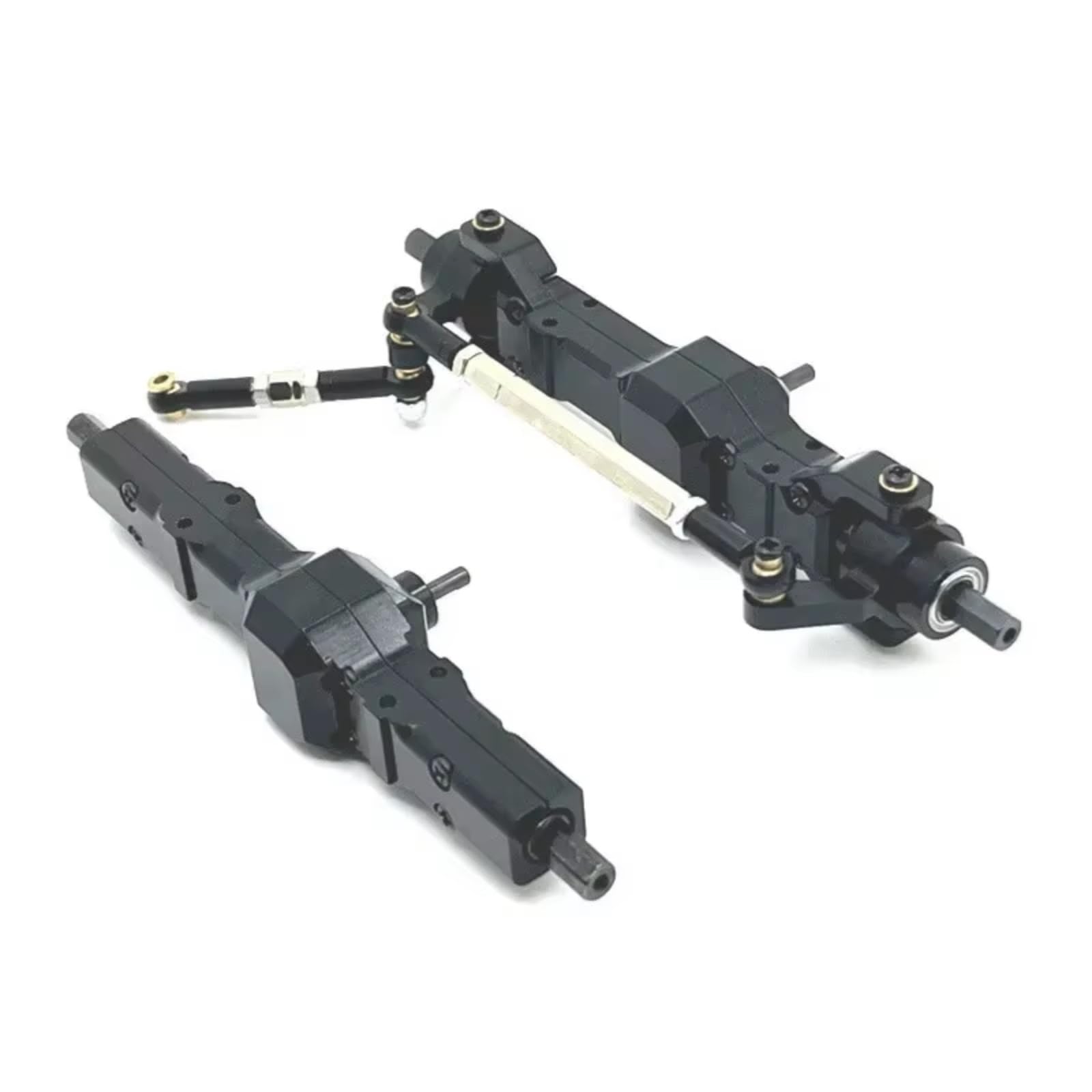 Compatible con WPL C14 C24 B14 B24 B16 B36 para JJRC 1/16 RC Modificación De Mejora Coche Accesorios Piezas Ejes Delantero Y Trasero Metal Modelos RC